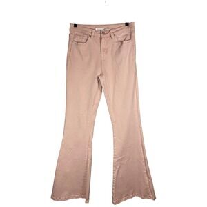 Altar'd State Mid Rise Flare Jeans, Dusty Pink, Size 28